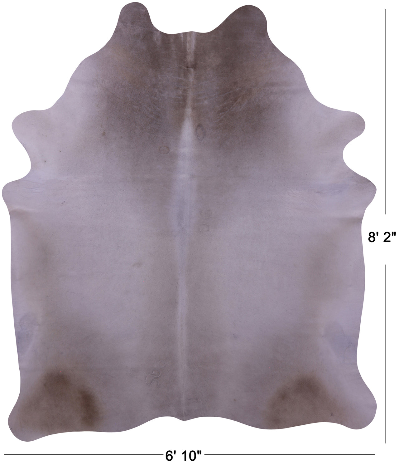 Champagne Natural Cowhide Rug - XX-Large 8' 2"H x 6' 10"W