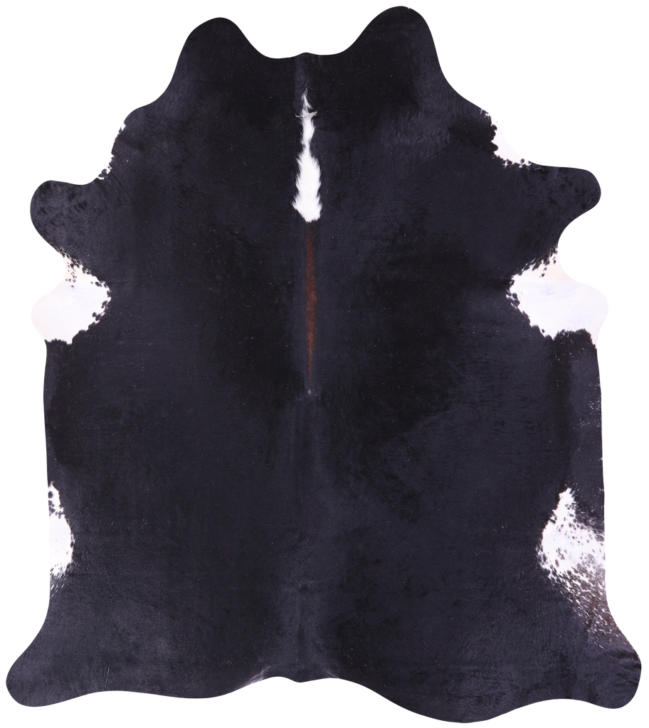 Black & White Natural Cowhide Rug - XX-Large 8' 4"H x 7' 4"W