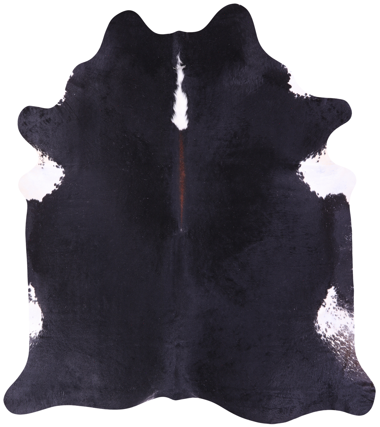 Black & White Natural Cowhide Rug - XX-Large 8' 4"H x 7' 4"W