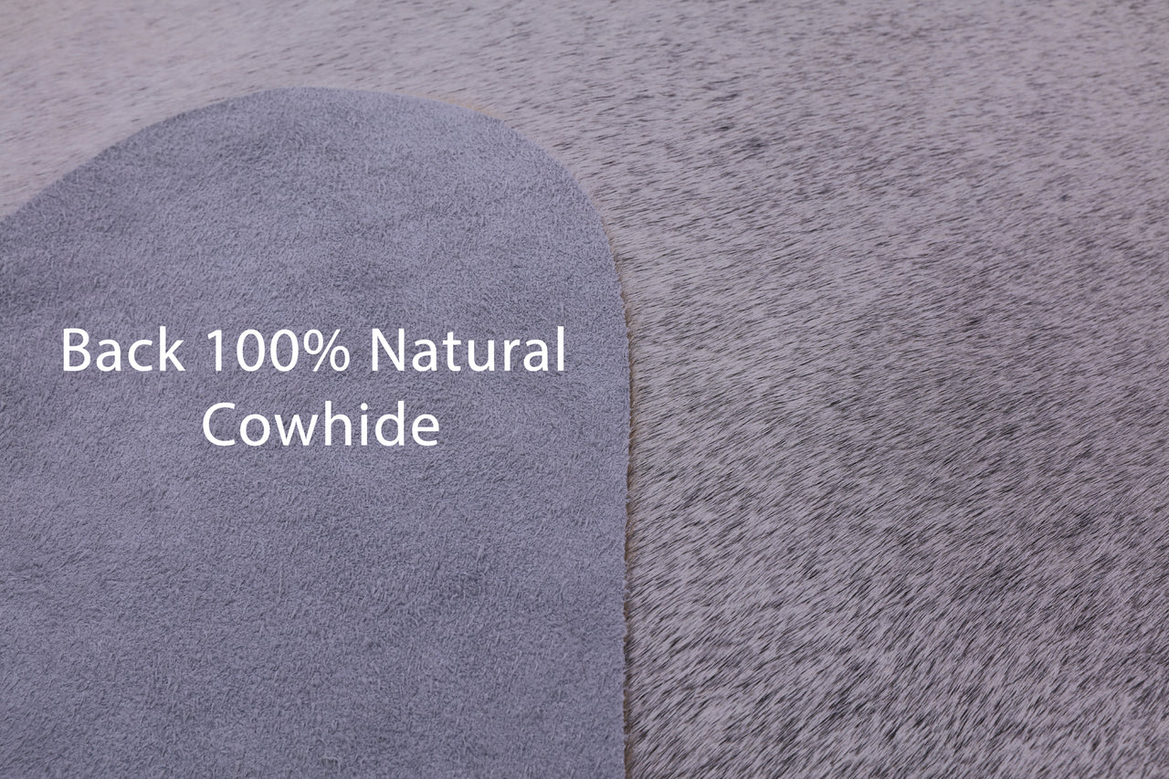 Grey Natural Cowhide Rug - XX-Large 8' 7"H x 7' 4"W