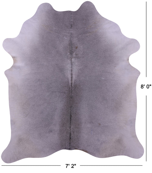 Grey Natural Cowhide Rug - XX-Large 8' 0