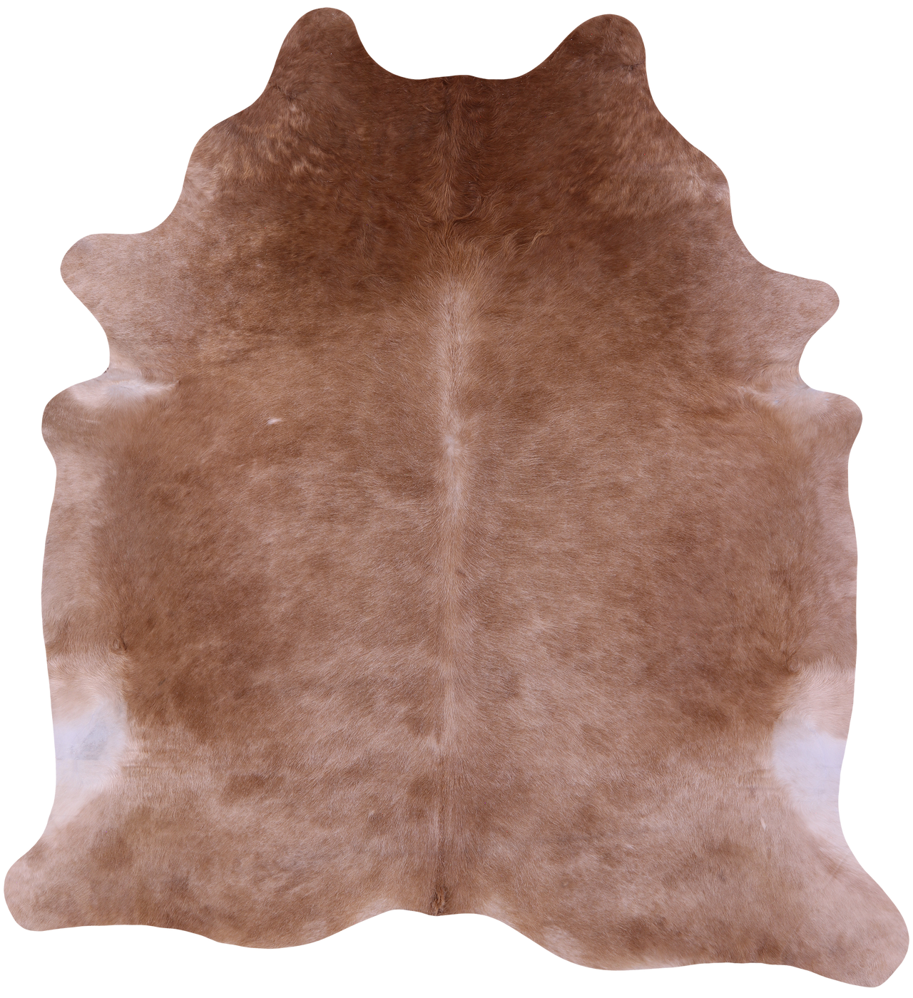 Light Brown Natural Cowhide Rug - XX-Large 8' 1"H x 7' 8"W