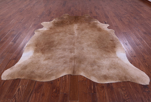 Light Brown Natural Cowhide Rug - XX-Large 8' 1