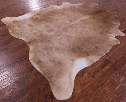 Light Brown Natural Cowhide Rug - XX-Large 8' 1