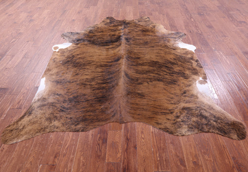 Light Brindle Natural Cowhide Rug - XX-Large 8' 3