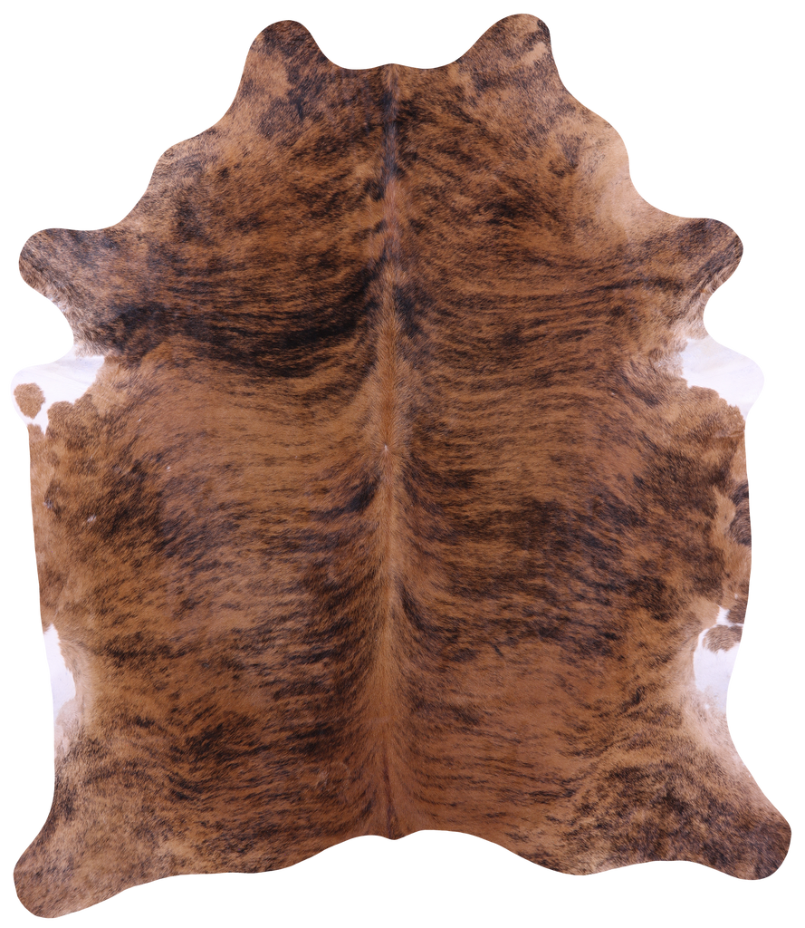 Light Brindle Natural Cowhide Rug - XX-Large 8' 3"H x 7' 2"W