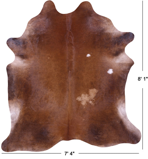 Brown Natural Cowhide Rug - XX-Large 8' 1