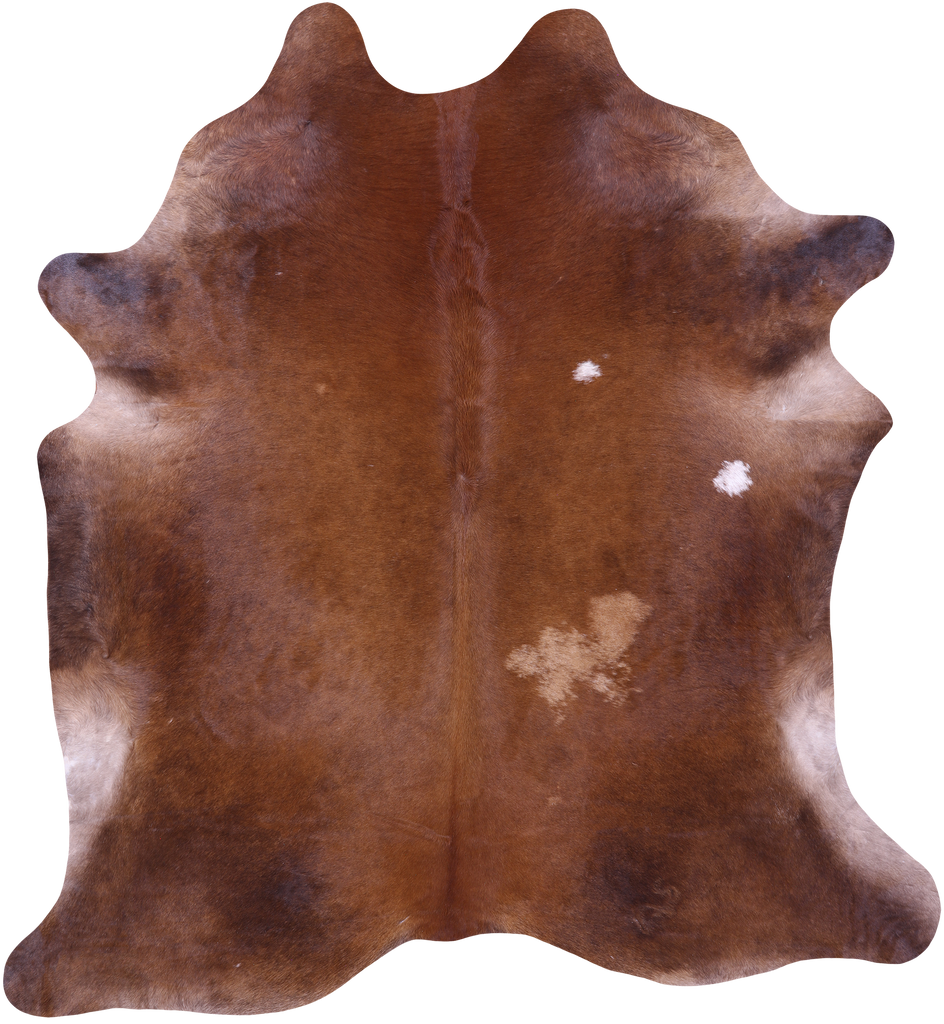 Brown Natural Cowhide Rug - XX-Large 8' 1"H x 7' 4"W