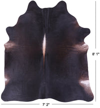 Thumbnail for Dark Brown Natural Cowhide Rug - XX-Large 8' 1