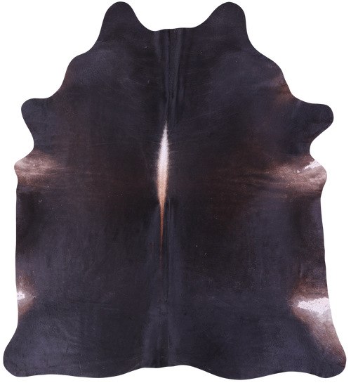 Dark Brown Natural Cowhide Rug - XX-Large 8' 1