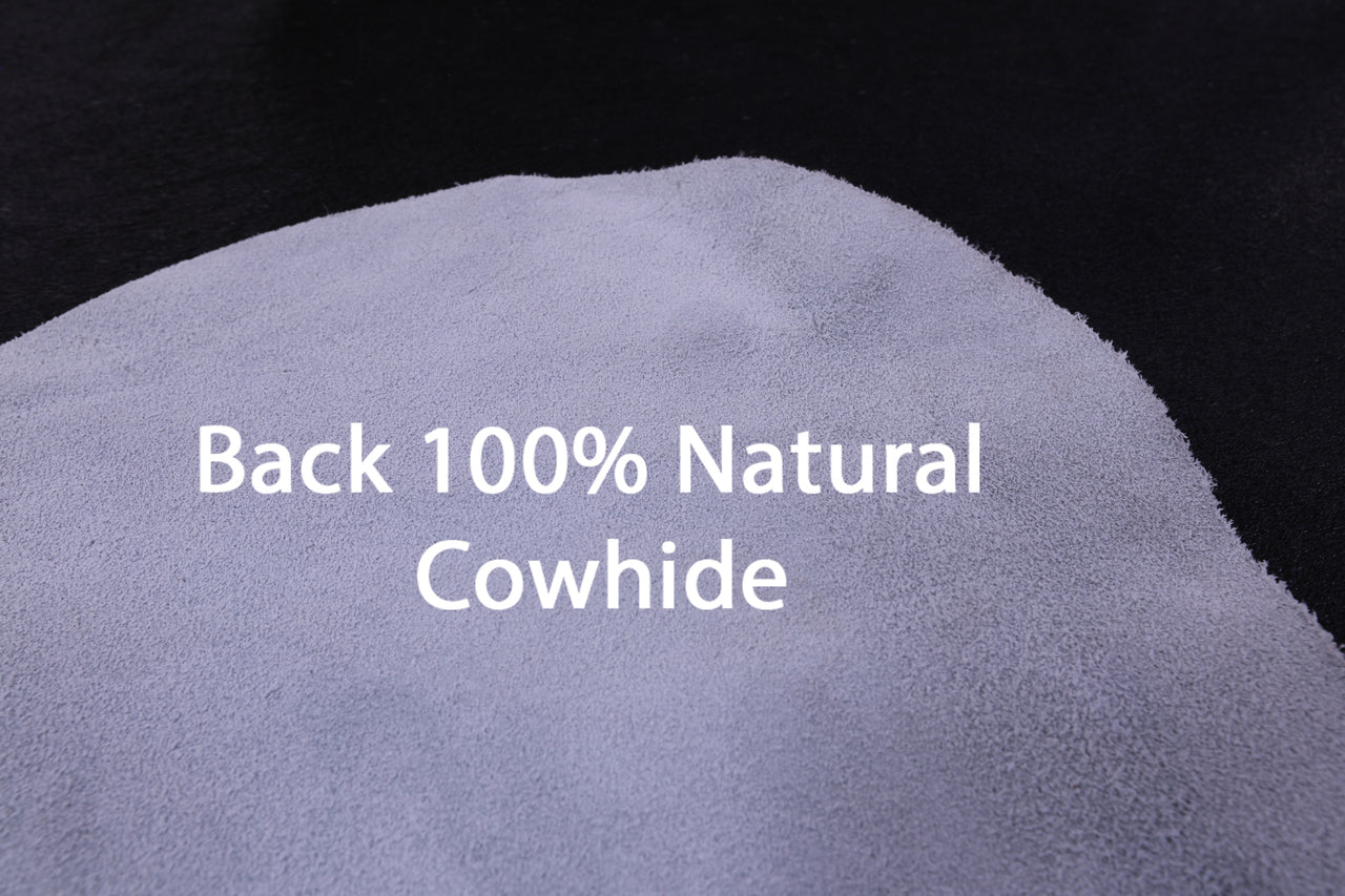 Dark Brown Natural Cowhide Rug - XX-Large 8' 1"H x 7' 2"W
