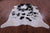 Black & White Natural Cowhide Rug - XX-Large 9' 0"H x 7' 5"W