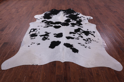 Black & White Natural Cowhide Rug - XX-Large 9' 0
