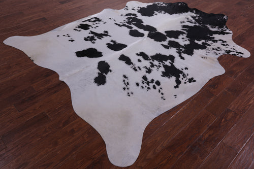 Black & White Natural Cowhide Rug - XX-Large 9' 0