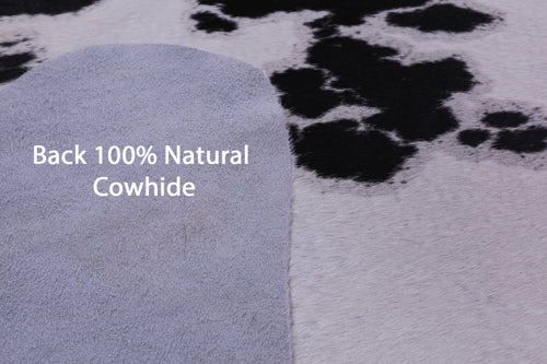 Black & White Natural Cowhide Rug - XX-Large 9' 0
