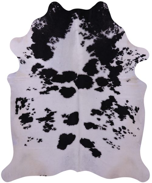 Black & White Natural Cowhide Rug - XX-Large 9' 0