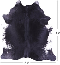 Thumbnail for Black & White Natural Cowhide Rug - XX-Large 8' 0