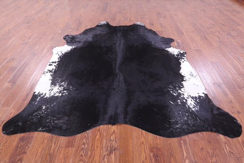 Black & White Natural Cowhide Rug - XX-Large 8' 0