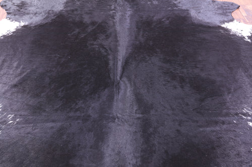 Black & White Natural Cowhide Rug - XX-Large 8' 0