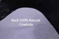 Thumbnail for Black & White Natural Cowhide Rug - XX-Large 8' 0