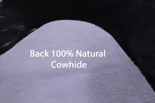 Black & White Natural Cowhide Rug - XX-Large 8' 0