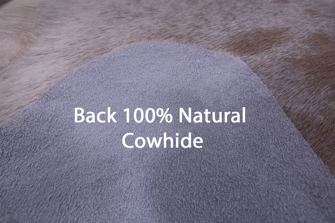 Light Brown Natural Cowhide Rug - XX-Large 8' 10"H x 7' 10"W