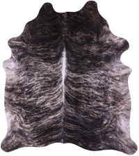 Thumbnail for Grey Brindle Natural Cowhide Rug - XX-Large 8' 1