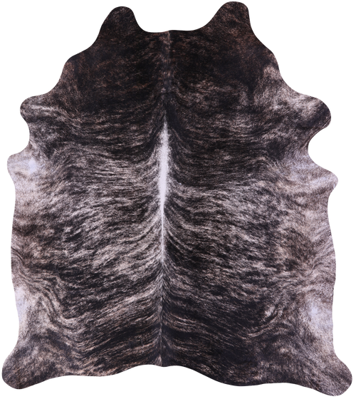 Grey Brindle Natural Cowhide Rug - XX-Large 8' 1