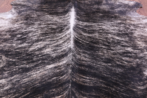Grey Brindle Natural Cowhide Rug - XX-Large 8' 1