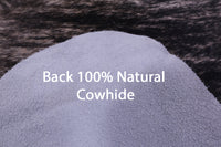 Thumbnail for Grey Brindle Natural Cowhide Rug - XX-Large 8' 1