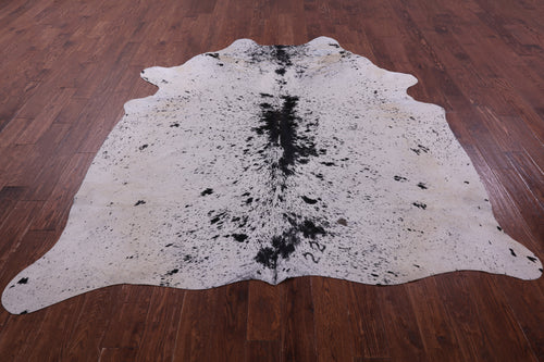 Black Salt & Pepper Natural Cowhide Rug - XX-Large 8' 6