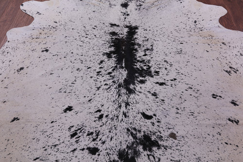 Black Salt & Pepper Natural Cowhide Rug - XX-Large 8' 6