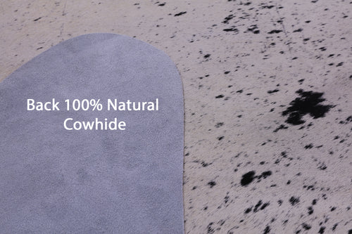 Black Salt & Pepper Natural Cowhide Rug - XX-Large 8' 6
