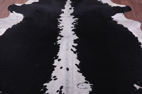 Black & White Natural Cowhide Rug - XX-Large 8' 6