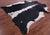 Black & White Natural Cowhide Rug - XX-Large 8' 6"H x 8' 0"W