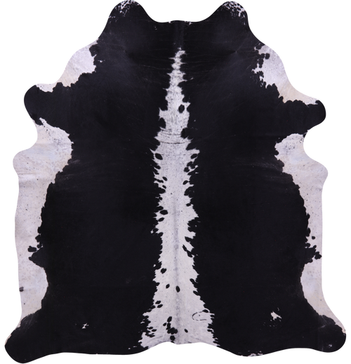Black & White Natural Cowhide Rug - XX-Large 8' 6