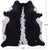 Black & White Natural Cowhide Rug - XX-Large 8' 6"H x 8' 0"W