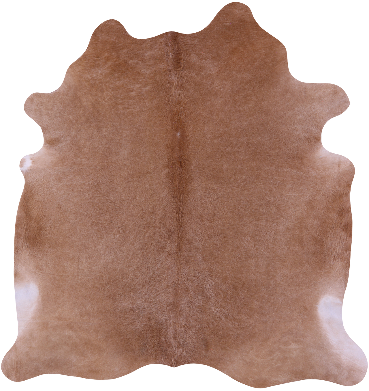 Light Brown Natural Cowhide Rug - XX-Large 8' 0"H x 7' 8"W