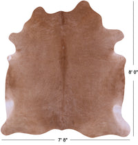 Thumbnail for Light Brown Natural Cowhide Rug - XX-Large 8' 0