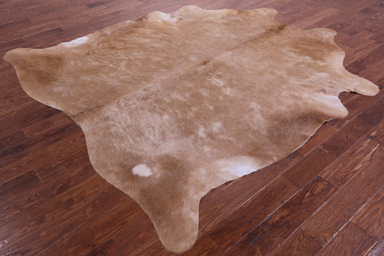 Light Brown Natural Cowhide Rug - XX-Large 8' 6"H x 7' 8"W