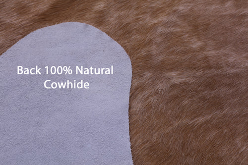 Light Brown Natural Cowhide Rug - XX-Large 8' 6