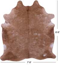 Thumbnail for Light Brown Natural Cowhide Rug - XX-Large 8' 6