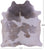 Grey & White Natural Cowhide Rug - XX-Large 8' 5"H x 7' 7"W