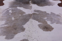 Thumbnail for Grey & White Natural Cowhide Rug - XX-Large 8' 5