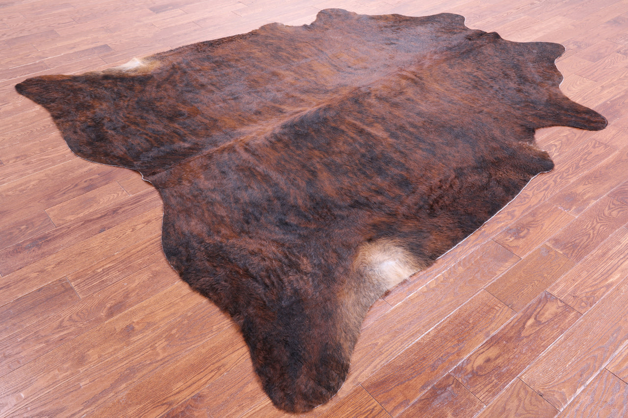 Brindle Natural Cowhide Rug - XX-Large 8' 8"H x 7' 8"W