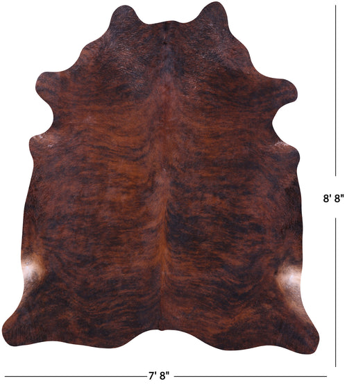 Brindle Natural Cowhide Rug - XX-Large 8' 8