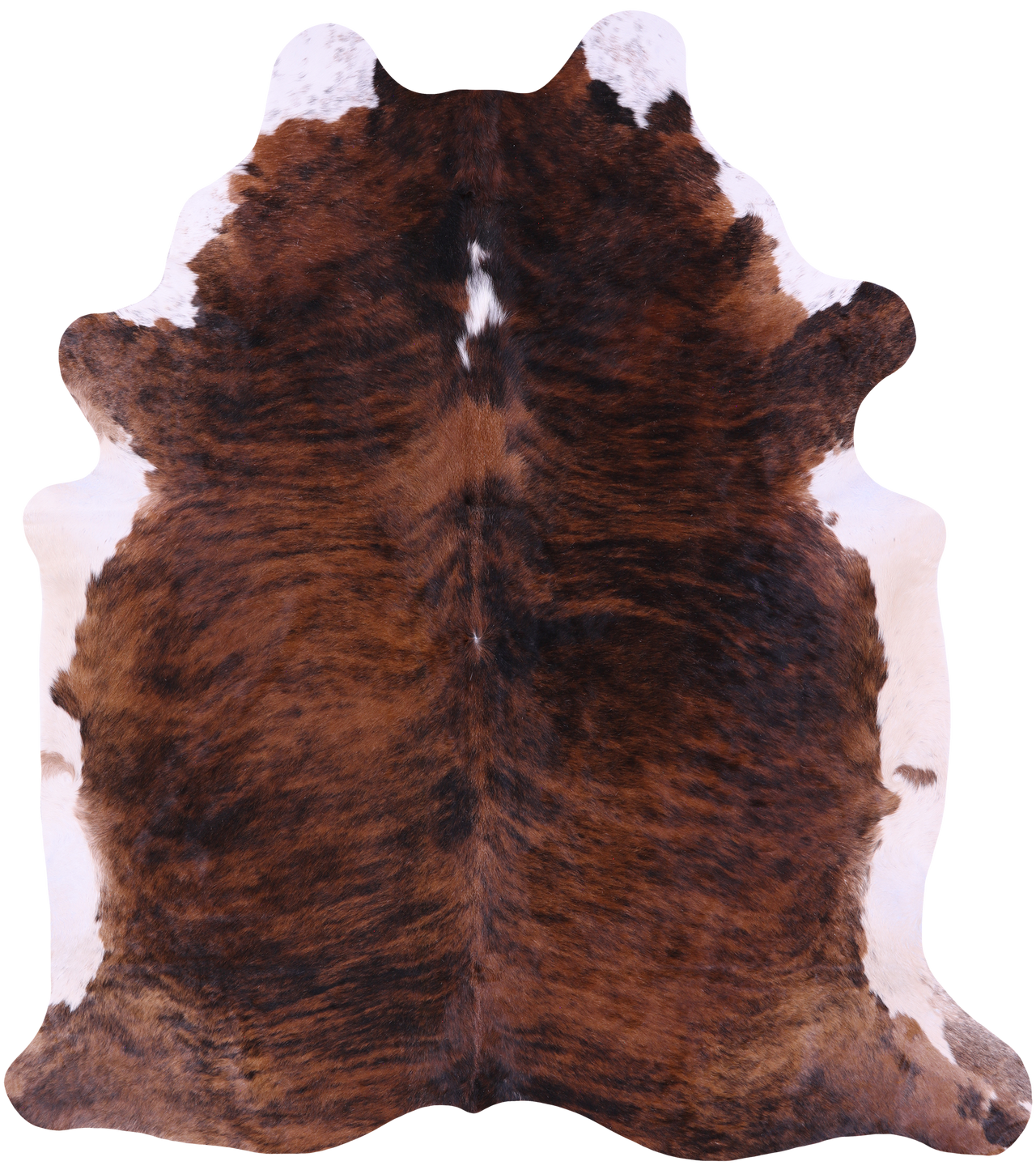 Brindle Natural Cowhide Rug - XX-Large 8' 6"H x 7' 7"W