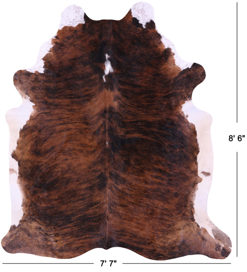 Brindle Natural Cowhide Rug - XX-Large 8' 6