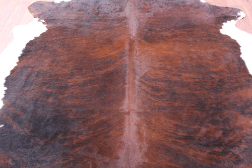 Dark Brindle Natural Cowhide Rug - XX-Large 8' 4