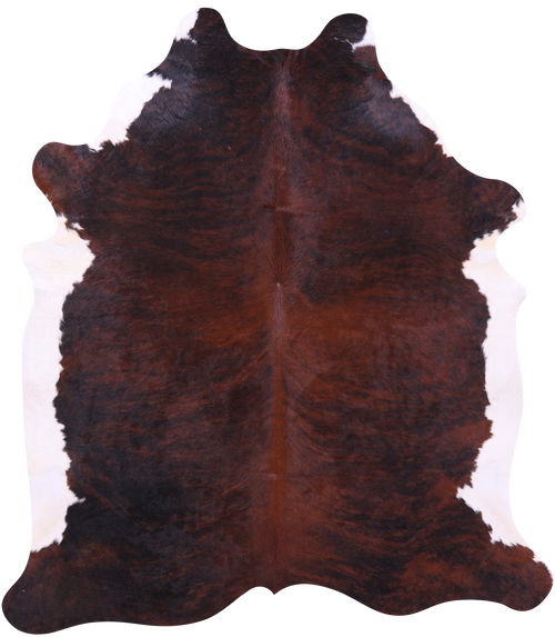 Dark Brindle Natural Cowhide Rug - XX-Large 8' 4